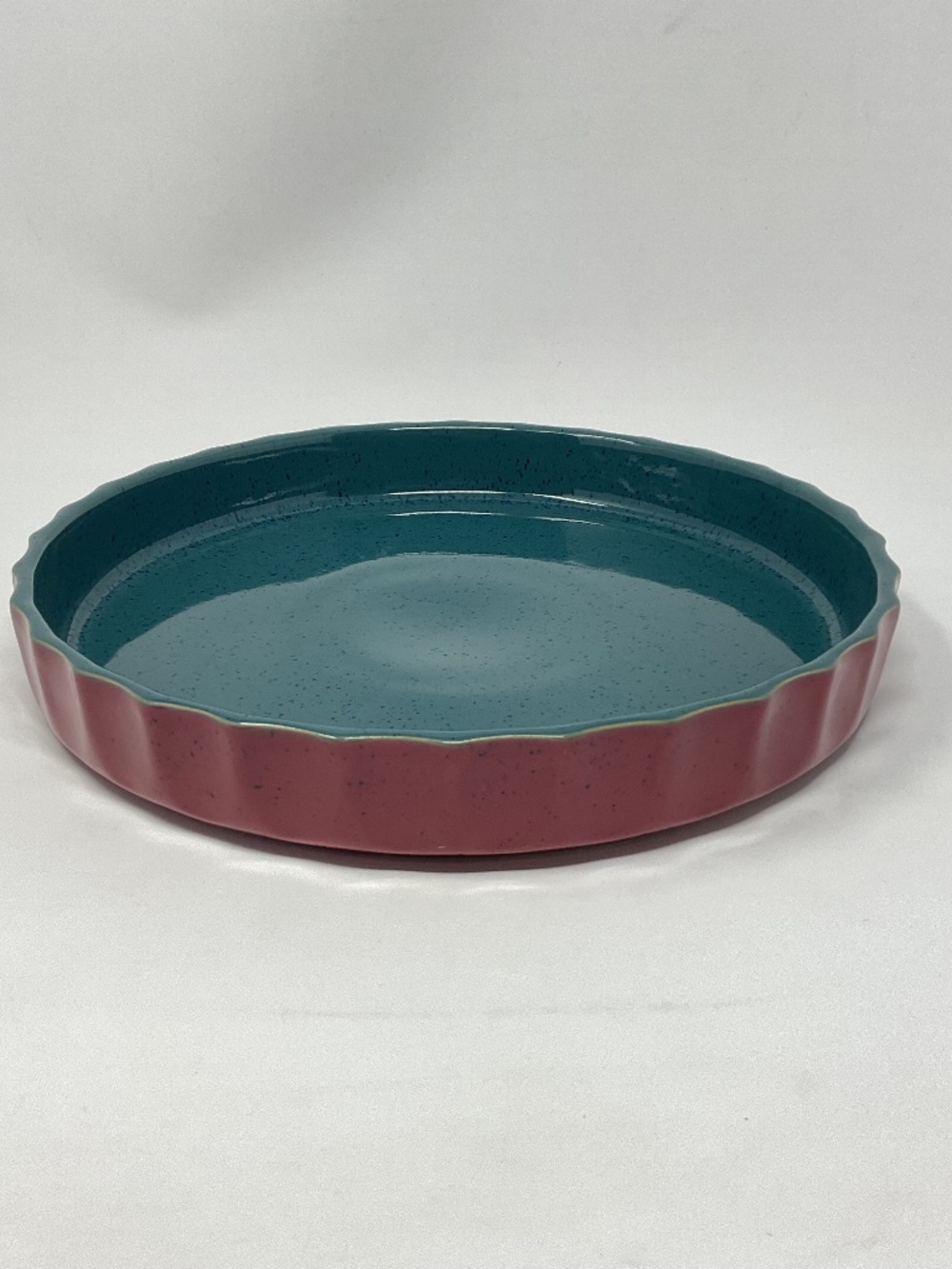 Denby Harlequin (retired) Stoneware Quiche Plate